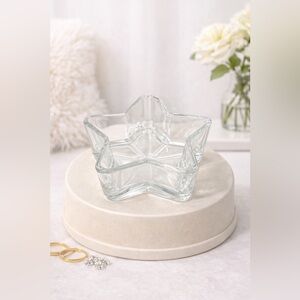 Clear Star-Shaped Glass Bowl